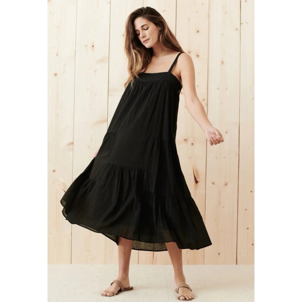 Jenni Kayne Black Midi Dress